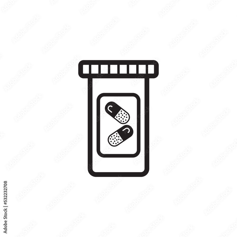 Medicine Bottle Icon Vector Illustration Design Medicine Bottle Icon Vector Illustration Design