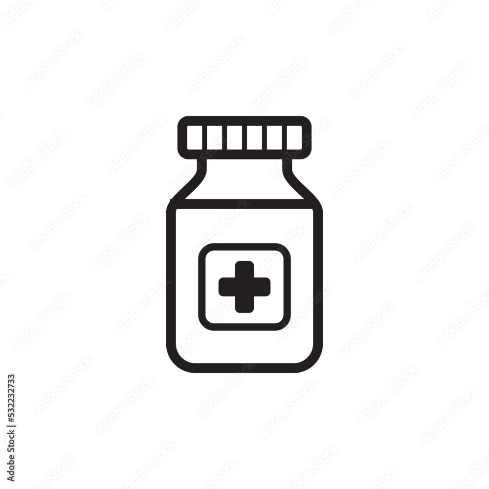 Medicine Bottle Icon Vector Illustration Design Medicine Bottle Icon Vector Illustration Design