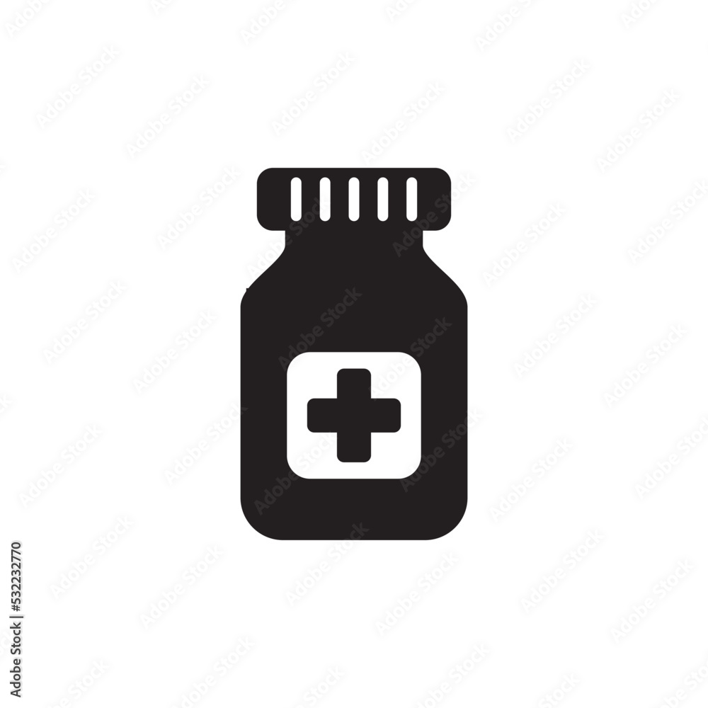 Medicine Bottle Icon Vector Illustration Design Medicine Bottle Icon Vector Illustration Design