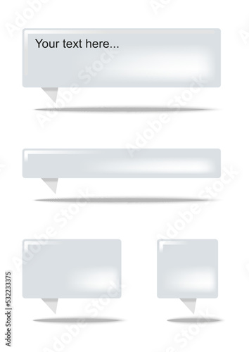 BULLE DIALOGUE - Différentes taille, modifiable, typo arial