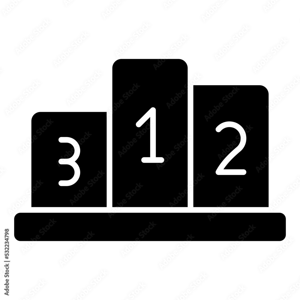 Position ranking board, icon of leaderboard