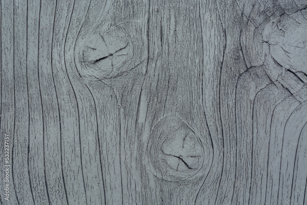 Texture of gray old painted wooden surface with cracks. Large Age rings, structural lines. Bright wooden table background, grunge. Copy space. Soft selective focus Texture of gray old painted wooden surface with cracks. Large Age rings, structural lines. Bright wooden table background, grunge. Copy space. Soft selective focus