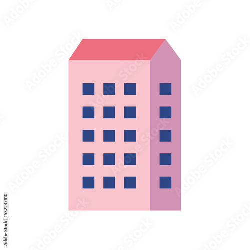 building pink front