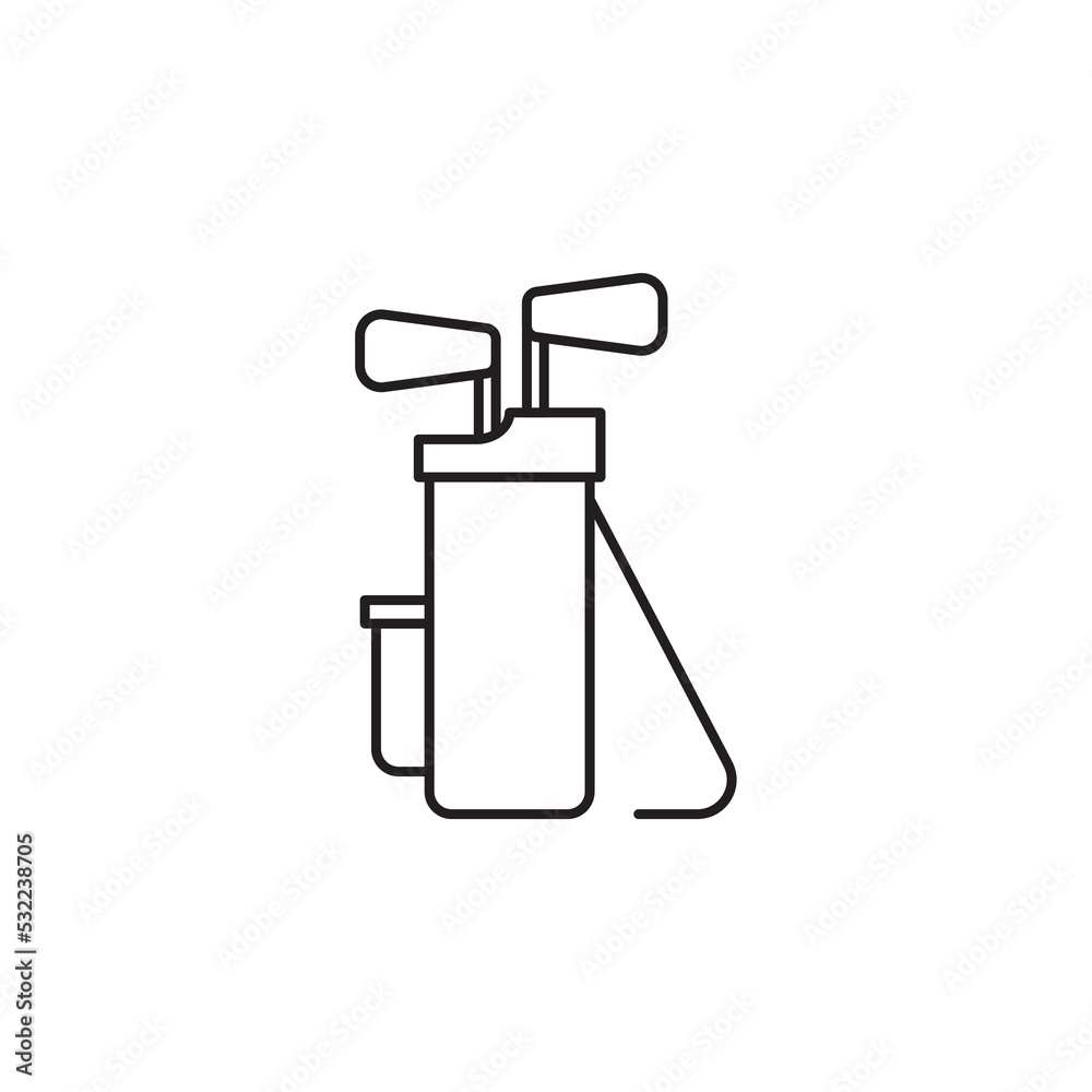 golf stick bag vector for website symbol icon presentation golf stick bag vector for website symbol icon presentation