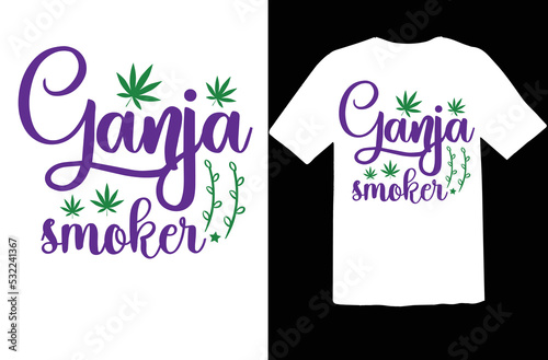 Ganja smoker svg design