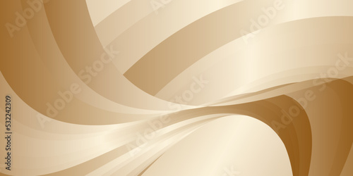 Gradient waves with silk gold glitter. Abstract cover design, banner, background