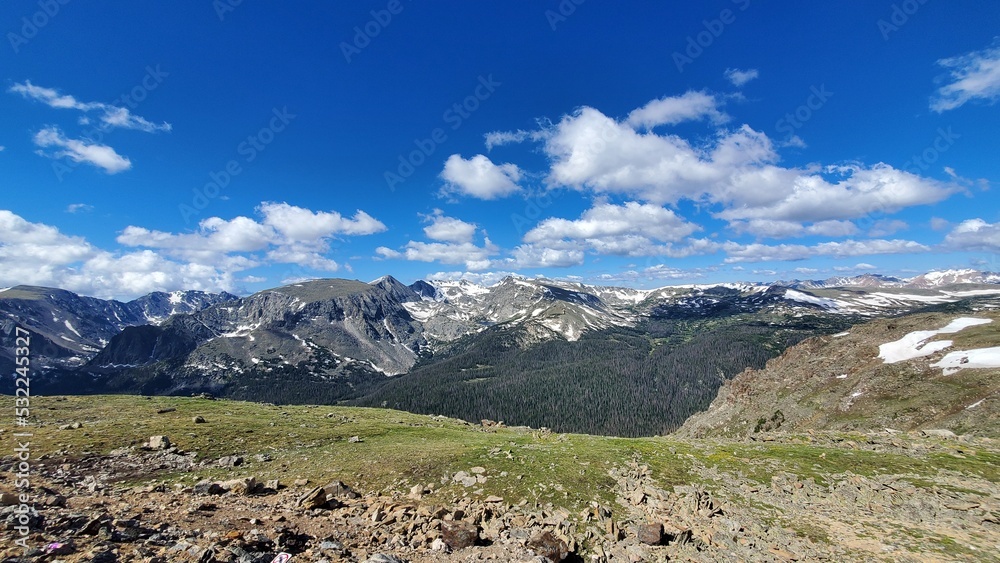 View of mountains, Rocky Mountain National Park, Colorado