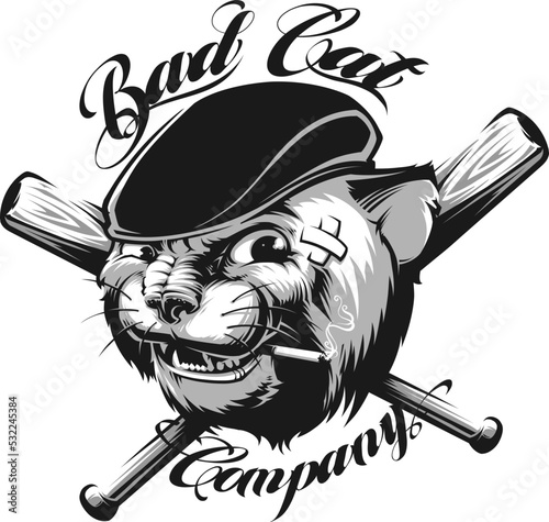 Vector Bad Cat