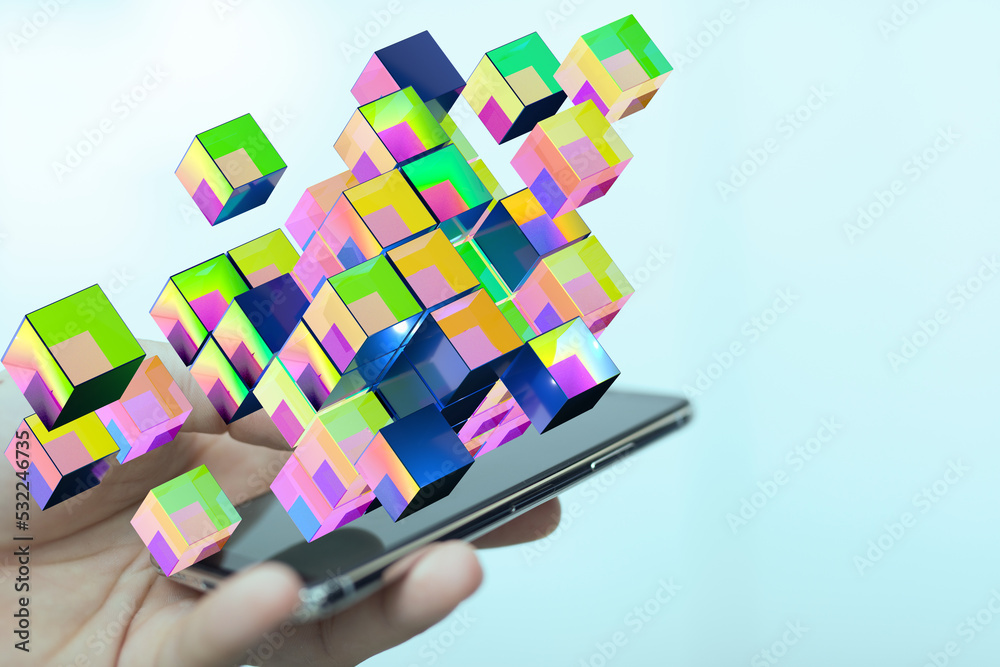Big data and artificial intelligence concept. Machine learning and cyber mind domination Big data and artificial intelligence concept. Machine learning and cyber mind domination