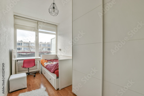 Wallpaper Mural Kid bedroom with comfortable bed Torontodigital.ca