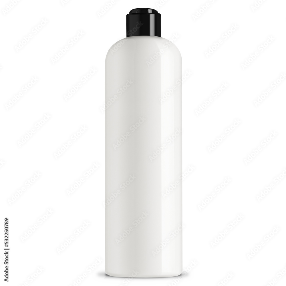 white plastic bottle isolated white plastic bottle isolated