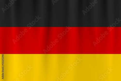Vector flag of Germany. Germany waving flag background.