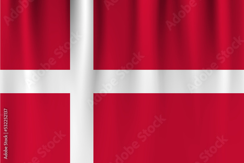 Free Download Vector flag of Denmark. Denmark waving flag background. - GFXLoad