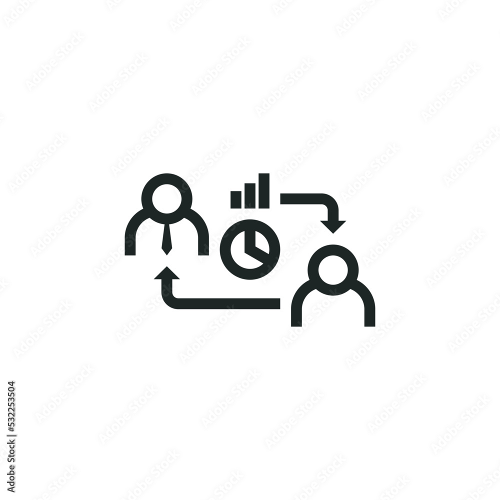 Financial coaching icon isolated on white background Financial coaching icon isolated on white background