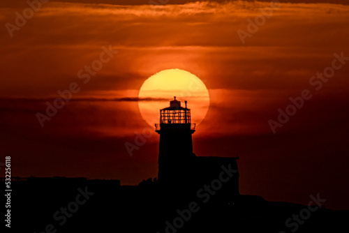 Belle Tout lighthouse sunset