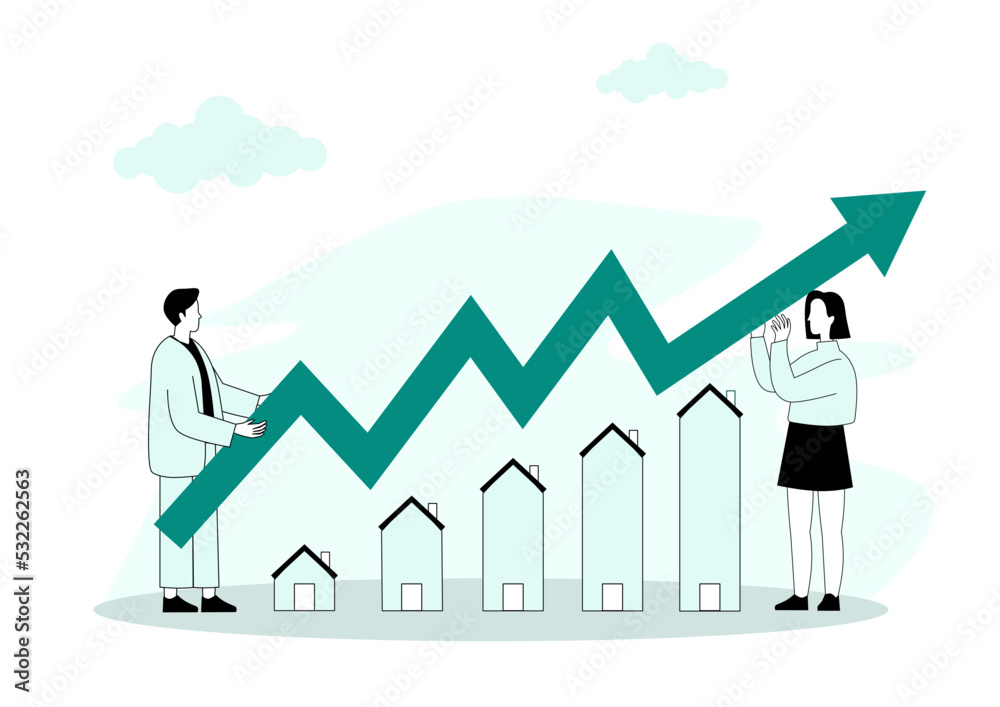 Private and commercial property market abstract concept vector illustration. Real estate agency, family house, house renovation, home ownership, property value, mortgage loan abstract metaphor. Private and commercial property market abstract concept vector illustration. Real estate agency, family house, house renovation, home ownership, property value, mortgage loan abstract metaphor.