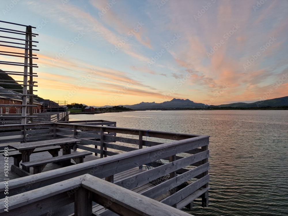 sunset on the pier sunset on the pier