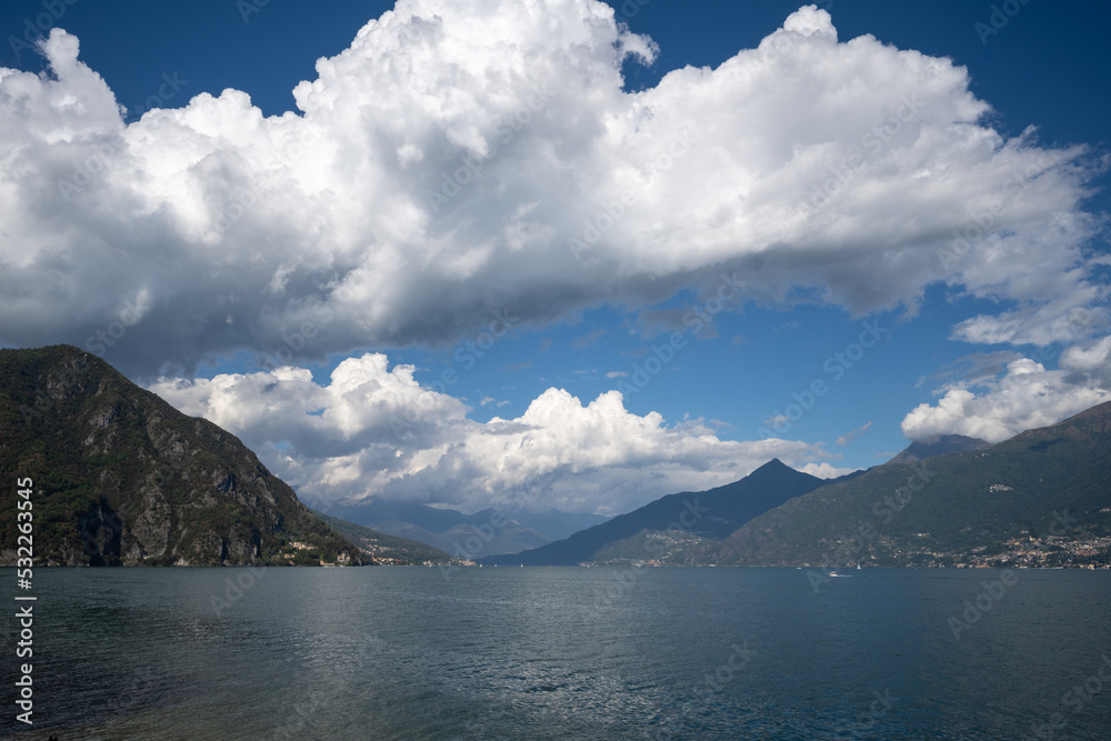 Beautiful clouds above lake Como - Italy (color)