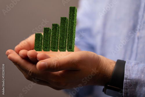 green growing on top in nat...