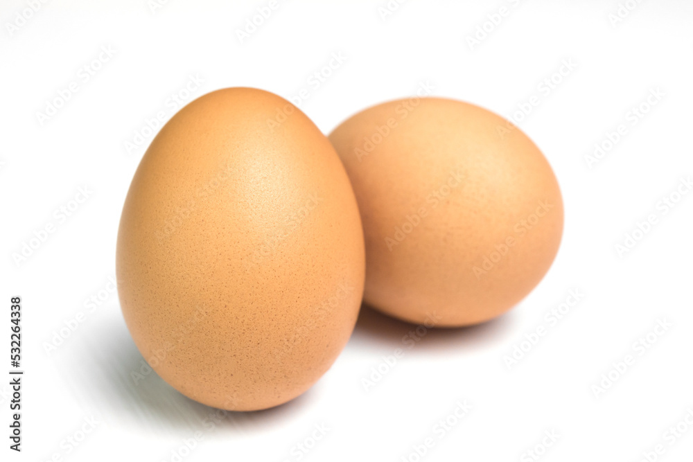 Chicken eggs isolated on white Chicken eggs isolated on white