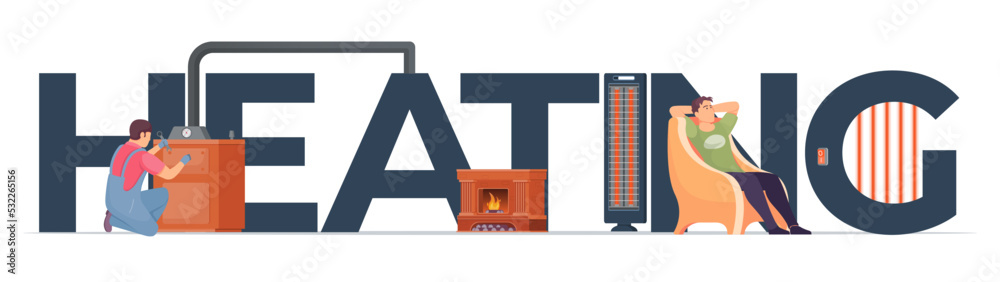 Fototapeta premium Heating System Concept