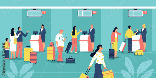 Airport Flat Illustration
