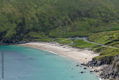 Keem Beach with nobody on. Achill Island, Co. Mayo - Irleland