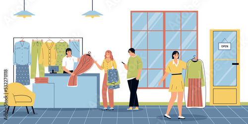 Laundry Flat Illustration