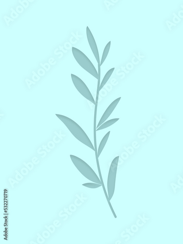 Minimalistic Leaves Wall Art, Leaves Wall Poster