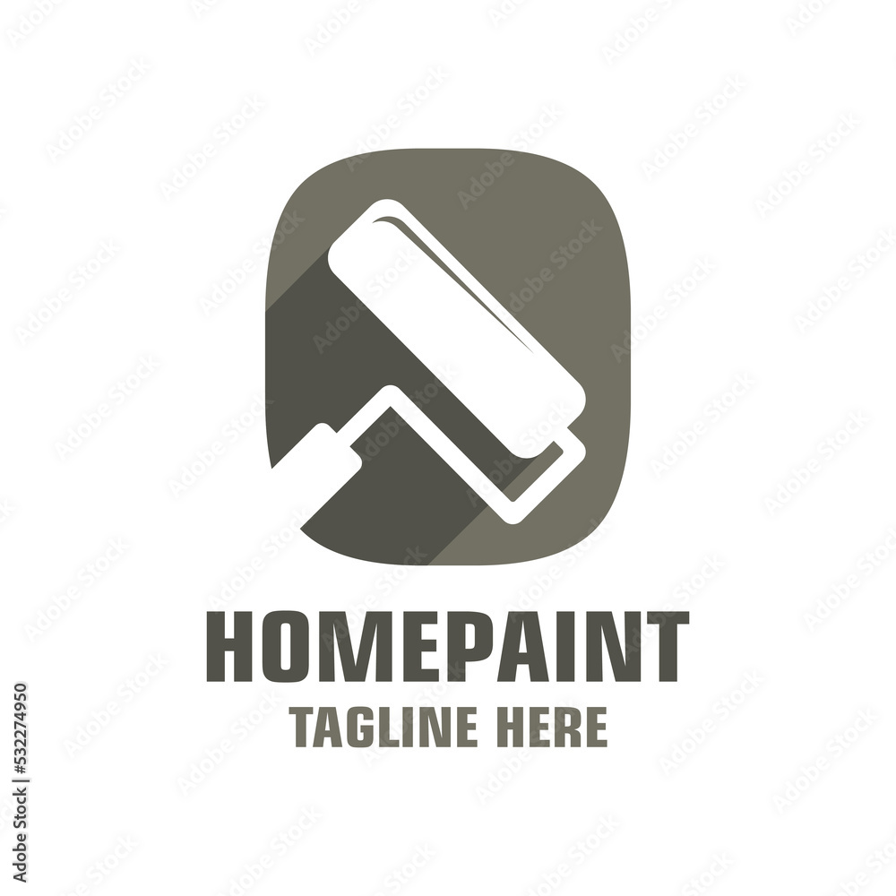 Letter O House Painting Logo Design Template Inspiration, Vector Illustration. Letter O House Painting Logo Design Template Inspiration, Vector Illustration.