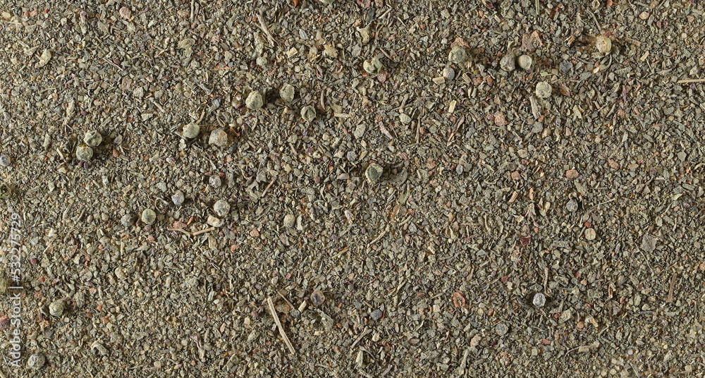Mix seasoning, sea salt, basil, other spices and lemon ( salt, basil, cane sugar, garlic, lemon peel, green peppercorns, ground pepper, ground chilies) isolated on white Mix seasoning, sea salt, basil, other spices and lemon ( salt, basil, cane sugar, garlic, lemon peel, green peppercorns, ground pepper, ground chilies) isolated on white