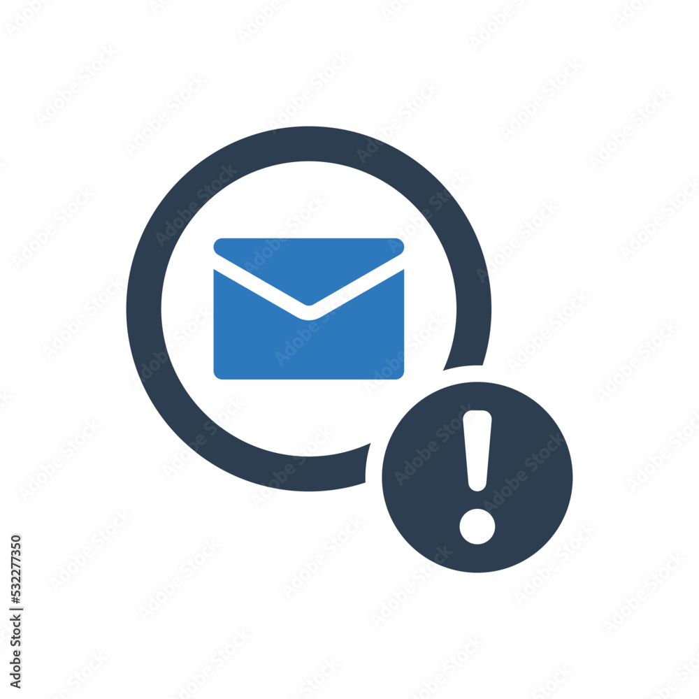 Message Notice Icon - Email Notification Icon Message Notice Icon - Email Notification Icon