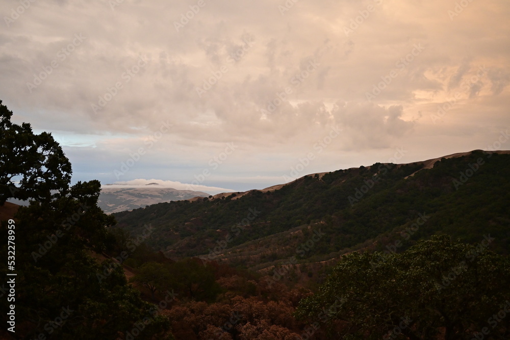 sunset in the mountains sunset in the mountains