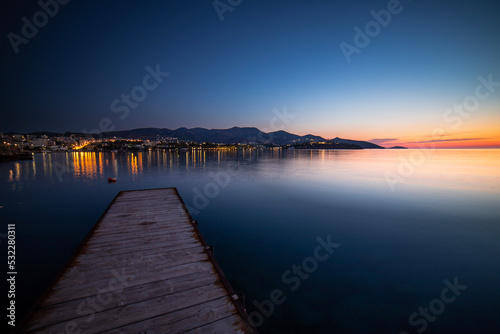 Sunrise over Cretan waters. © Mathew Bestelink