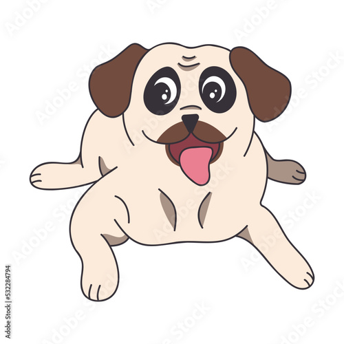 Dog panting icon