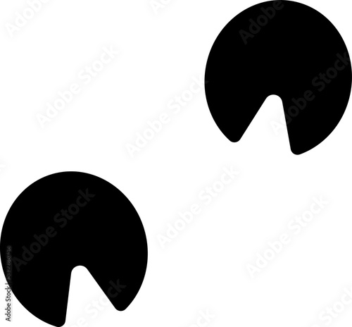 Hoof icon. Animal hoof. Horse shoe vector icon illustration isolated on white background.