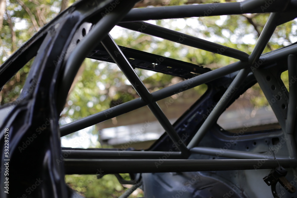 Race car's roll cage design Stock Photo Adobe Stock