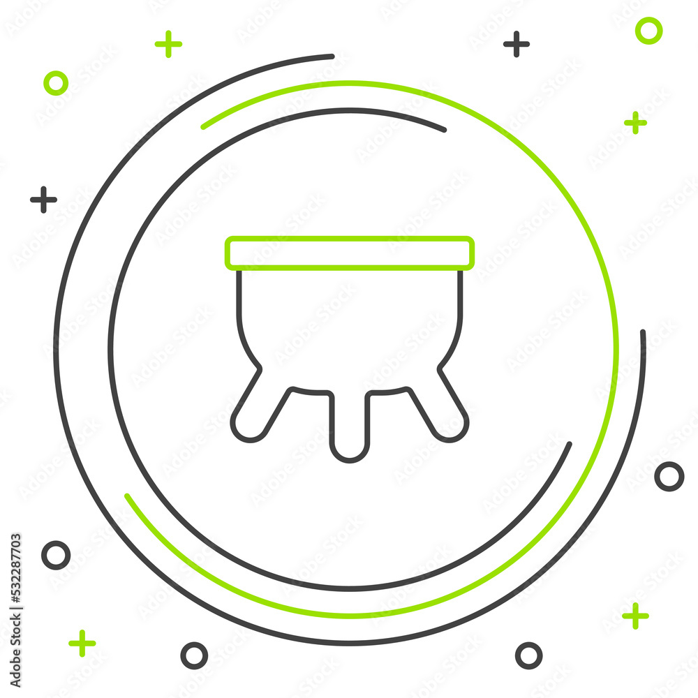 Line Udder icon isolated on white background. Colorful outline concept. Vector Line Udder icon isolated on white background. Colorful outline concept. Vector