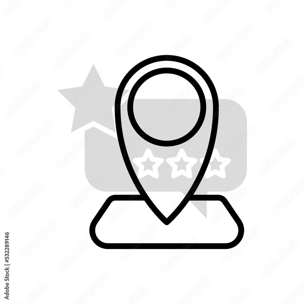 Location sign concept line icon. Simple element illustration. Location sign concept outline symbol design. Location sign concept line icon. Simple element illustration. Location sign concept outline symbol design.