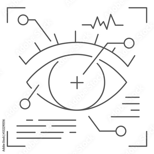 Retinal scan icon