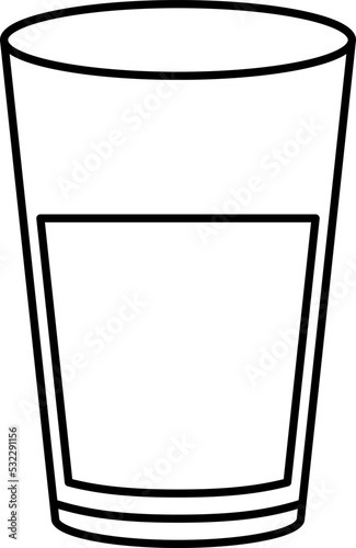 cup and water drop. Simple vector modern icon design illustration.