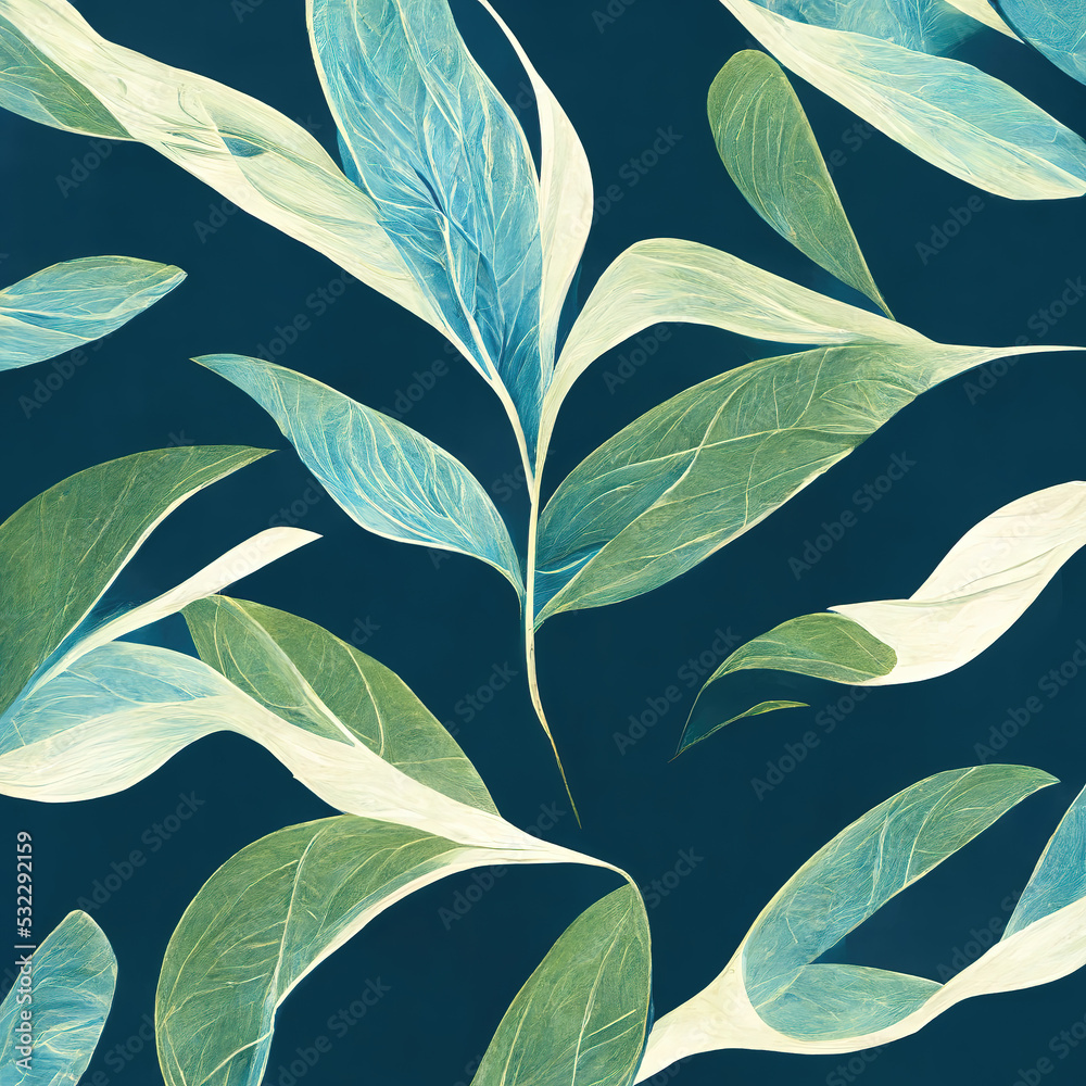 green and blue leaves illustration green and blue leaves illustration