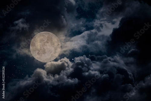 Beautiful full moon night © Zacarias da Mata
