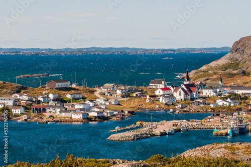 Tilting village, Fogo Island, Newfoundland, Canada.