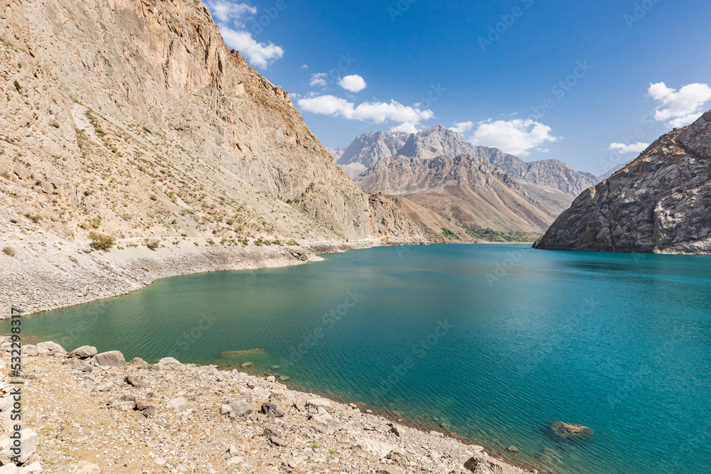 Haft Kul, Sughd Province, Tajikistan. Blue water in Kuli Marghzor, Haft Kul, the Seven Lakes.