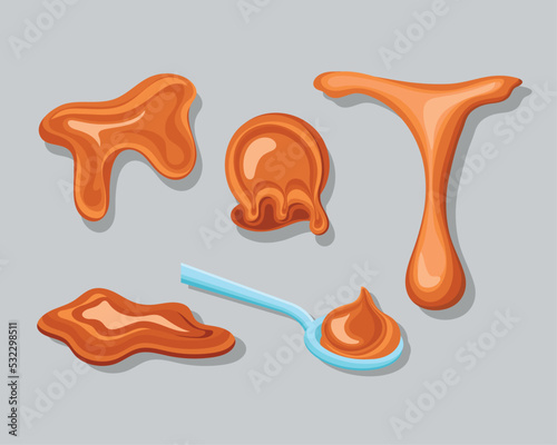 five sweet caramels icons