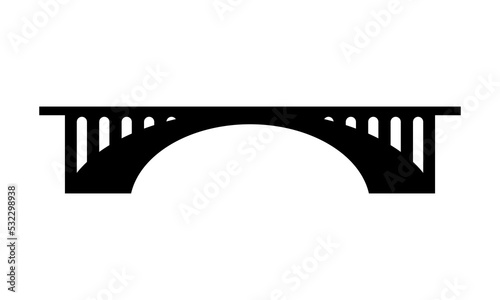 simple bridge logo vector