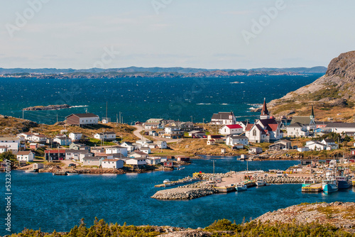 Tilting village  Fogo Island  Newfoundland  Canada.