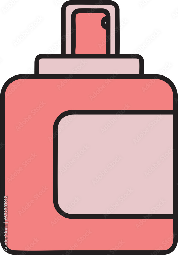 hand drawn skincare illustration