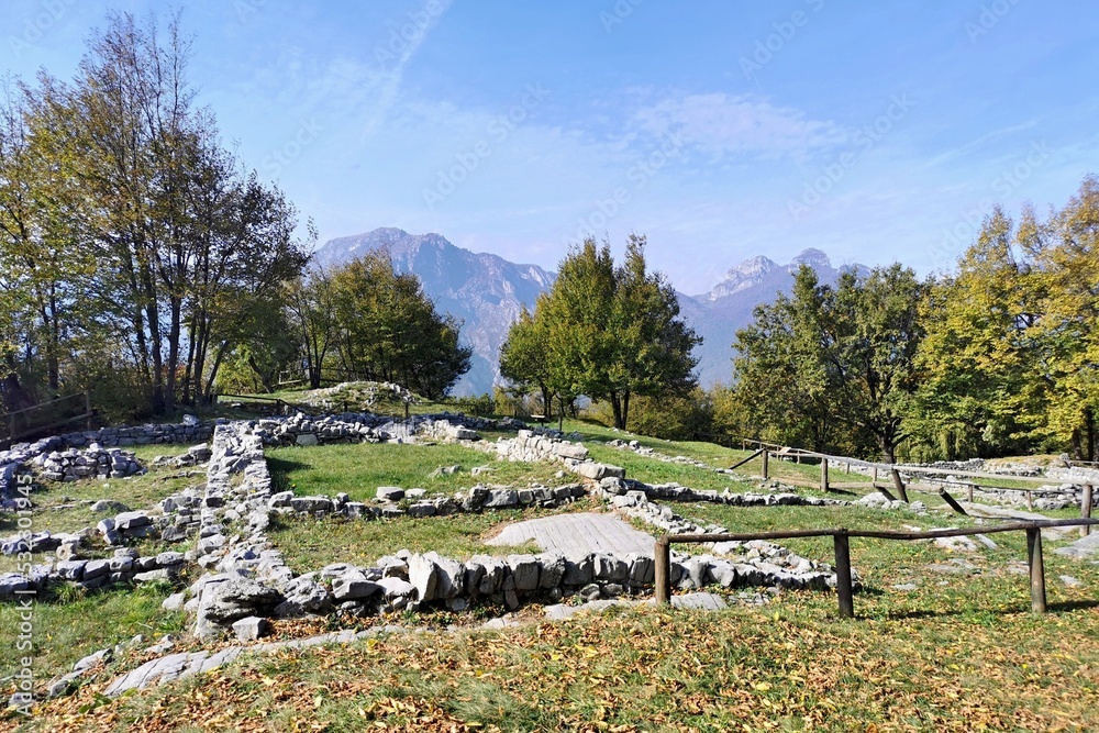Fototapeta premium archaeological remains on Monte Barro